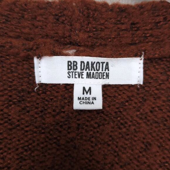 BB Dakota Steve Madden Women's M What's the Stitch Knit Long Cardigan Sweater - Picture 5 of 8
